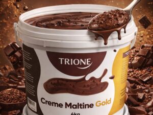 Creme Maltine Gold Trione 4kG em balde, chocolate maltado cremoso e delicioso.